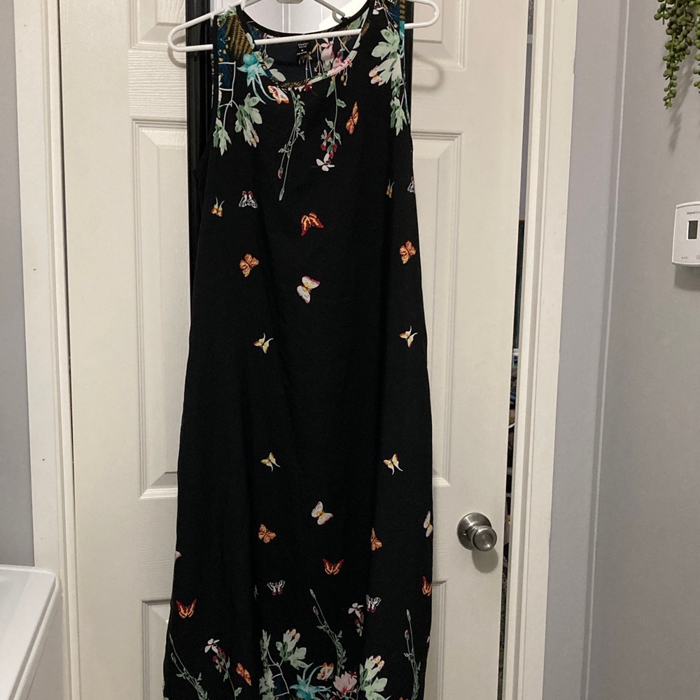 Floral Black Maxi Dress